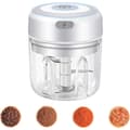 Electric Mini Food Processor, Electric Garlic Chopper, Mini Food Processor, Electric Vegetable Chopper (250ML)