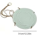 Pikkukuva 1 / 5: Nahkainen riippuva kukkaruukku - sisä- ja ulkokäyttöön - 31 cm / 15 cm - taivaansininen