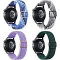 Pikkukuva 1 / 4: 0,78 tuuman punotut nyloniset joustavat rannekkeet Samsung Galaxy Watch 4/5/6/Active2 40 tuumaa, 44 tuumaa