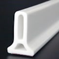 Miniatyrbild 1 av 3: 60cm Badrum Kök Vatten Stopper Torr Och Våt Separation Silikon Vatten Barriärer Golv Partition Strips Vit