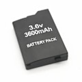 Miniatyrbilde 1 av 5: 2 stk 3.6V 3600 mAh bærbart gamepad-batteri for PSP 2000 for PSP 3000