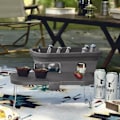 Miniatyrbild 3 av 5: Bärbar förvaringskorg för utomhusbruk, camping, segling, hopfällbar multifunktionell picknickkorg, hopfällbar låda