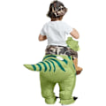 Miniatyrbilde 5 av 5: Oppblåsbar Dinosaurkostyme for Riding T Rex Luft Oppblåsbar Morsom Utkledning Fest Halloween Kostyme for Barn