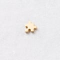 Miniatyrbilde 4 av 5: 3 stk 10mm rustfritt stål uregelmessig puslespillperler mellomperle for halskjede kvinner DIY-laging for armbånd halskjede smykker