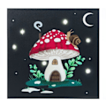 Miniatyrbillede 4 af 4: Något Annorlunda Gnome Sweet Gnome Lærred Lysende Plade På Sort One Size