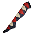 Miniatyrbillede 2 af 3: Dublin Unisex Argyle Strømper One Size Rød/Marineblå/Hvid Rød/Navy/Hvid One Size