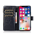 Miniatyrbillede 4 af 5: iPhone 14 Etui 9-kort Multifunktionelt Læder Sort