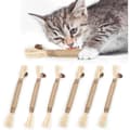 6-pack naturliga Matatabi Silvervine tuggleksaker, katttugg, kattleksaker[co]