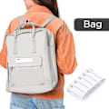 Miniatyrbilde 3 av 3: 200 stk Navnelapper for klær Tomme navnelapper Vaskbare navnelapper for barn Skoleuniform Vevd stoff Personlig sivbar W