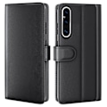 Miniatyrbillede 1 af 5: Sony Xperia 1 V Etui Premium Spaltlæder Sort