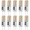 10 st G4 LED-lampor 12V AC/DC Varmvit 3000K 2W, Dimbar - LIGHT-[CO]