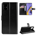 Miniatyrbillede 1 af 5: Samsung Galaxy A71 - Crazy Horse Pung Etui - Sort Sort Sort