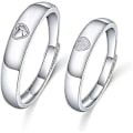 Miniatyrbillede 1 af 5: Mænd Kvinder Par Ringe Evighed Forlovelse Bryllup Justerbar Jubilæums Ring Strimmel