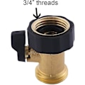 Miniatyrbillede 2 af 5: Heavy Duty Messing Afspærringsventil Have Slange Afspærringsventil Have Slangeforbindelse (2stk)