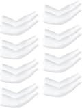 8 par unisex UV-skyddande armkylskydd i is White, Ice Silk