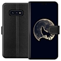 Miniatyrbillede 1 af 3: Samsung Galaxy S10e Pung Etui Ulv Måne
