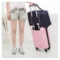 Miniatyrbillede 2 af 5: Easyjet Airlines Kabinetaske 45x36x20 Under Sædet Sammenfoldelig Rejsetaske Holdall Tote Carry on Bagage Overnatning for Kvinder og Mænd 25L