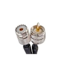 Miniatyrbillede 5 af 5: Vindue/Dør Gennemføring Flad RF Koaksialkabel SO239 UHF Hun til UHF Hun 50 Ohm RF Koax Pigtail