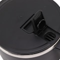 Miniatyrbillede 2 af 2: Instant Nudler Skål i Rustfrit Stål 900 ml Nudler Skål med Låg til Studenterkollegium Kontorarbejdere Sort