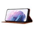 Miniatyrbillede 5 af 5: Samsung Galaxy S21 FE Flip Læder Etui Med Frontlomme Brun