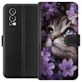 Miniatyrbillede 1 af 3: OnePlus Nord 2 5G Pung Etui Kat og blomster