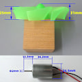 Miniatyrbild 4 av 5: Dc Mini Vindturbin Vindgenerator Vindkraftverk Led Diy Modellkit För Cykel Fp