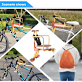Miniatyrbillede 5 af 5: Ny børnecykelsæde i aluminiumslegering, børnecykelsæde, bærbar foldbar frontmonteret børnecykelsæde, mountainbike-sikkerhed for børn