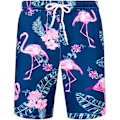 Pikkukuva 3 / 5: Havaijipaita ja shortsit miehille, normaali istuvuus, lyhythihainen, rento, funky ranta-flamingo-paitasetti L