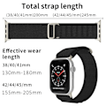 Miniatyrbillede 4 af 5: Apple Watch 38/40/41 mm Armbånd Alpine Pro Loop Sort
