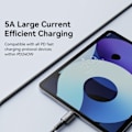 Pikkukuva 5 / 5: ESSAGER 2 m 240 W PD USB-C - USB-C -nailonkaapeli, musta
