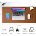 Miniatyrbild 2 av 3: Leather Desk Pad Protector, Mouse Pad, Office Desk Mat, Non-Slip PU Leather Desk Blotter, Laptop Pad