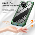 Pikkukuva 3 / 5: iPhone 15 Pro Max Kuori Armor Iskunkestävä Hybrid Vihreä