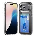 iPhone 17 Pro Max Kuori - Kristallinkirkas Korttipaikalla - PC ja TPU Hybrid