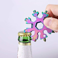 Miniatyrbillede 4 af 5: 18 i 1 Udendørs Udendørs Bærbart Rustfrit Stål Værktøj Snowflake Multi Tool Kit