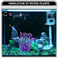 Miniatyrbillede 4 af 4: Akvariefisk Akvarium Plastplanter, Simulering Vandplanter Lilla Akvarium Vandplanter