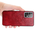Pikkukuva 2 / 5: Samsung Galaxy A52 / A52s - Nahkapäällysteinen Hybridikuori - Punainen Red Punainen
