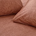 Miniatyrbilde 3 av 3: The Linen Yard Claybourne Dynetrekksett Enkeltseng Pecan Pecan Enkel