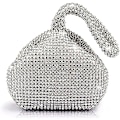 Pikkukuva 3 / 5: Naisten kolmiomainen bling-glitter-laukku, kruunurasia, kytkimen iltalaukku, luksuslaukut, juhlat, promootiot