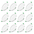 Miniatyrbillede 1 af 4: 12 stk. 7W Vita LED Downlights Indbyggede Loftslamper Slanke Spotlights Høj Kvalitet - Yvan