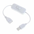 Miniatyrbilde 4 av 5: 2-pakning USB-bryter på/av forlengelseskabel 4-pin datasynkronisering 2.0-kabel 303 vippebryter ledning for LED-stripe harddisk USB-drevet lampehubvifte Arduin