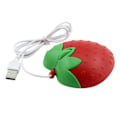 Miniatyrbilde 4 av 5: Kablet mus Jordbærform Ledningsmus 3-knappers optisk USB-datamus med ledning for bærbar PC, rød