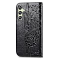 Pikkukuva 4 / 5: Samsung Galaxy A25 5G Kotelo Nahka Iso Perhonen Musta
