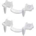 Miniatyrbilde 1 av 5: 4 stk. Retractable Vampire Fangs Kit Teleskopiske Tenner Fangs Braces Falske Gebiss Medhalloween Party Fangs (3 stk Normal), Halloween Ornament Man