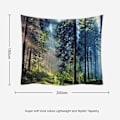 Miniatyrbild 2 av 5: Natur Gobeläng Dimmig Träd Gobeläng Djungelbäck Psykedelisk