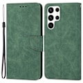 Miniatyrbillede 1 af 5: Samsung Galaxy S23 Ultra Etui Læder Grøn