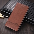 Pikkukuva 5 / 5: Xiaomi Mi 11 - AZNS Nahkainen Flip Kotelo - Ruskea Brown Ruskea