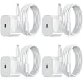 Miniatyrbillede 1 af 3: iPhone-oplader - Hurtigoplader - Adapter + Kabel 20W USB-C Hvid 4-pak iPhone