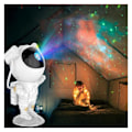 Miniatyrbillede 5 af 5: (hvid) Projektor til soveværelse, HD-billedstjerneprojektor-knap, planetariumprojektor til børn, 1/2h timer enkel