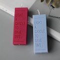 Miniatyrbillede 4 af 5: Lysforme lys stearinlys DIY støbeforme i silikoneform MJ33 lange bogstaver