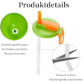 Miniatyrbild 3 av 5: 4 Pcs Can Lids with Straw, Silicone Drink Can Lids, Can Lids with Straw for Soda and Cola